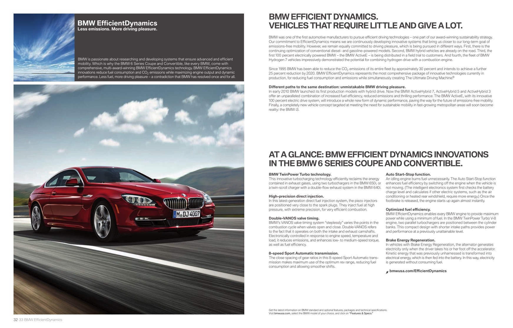 2013 BMW 6-Series Brochure Page 11
